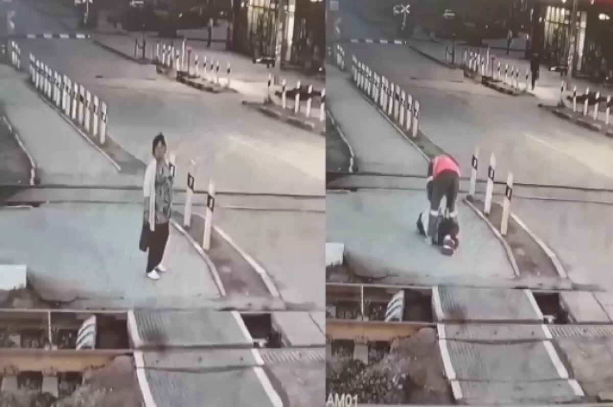    В Новосибирске работница железнодорожной станции спасла женщину от смерти