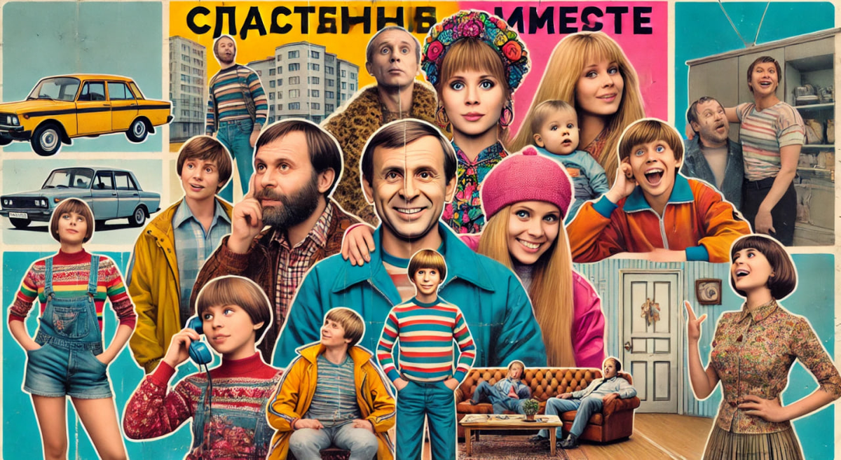 Коллаж на тему сериала "Счастливы вместе"