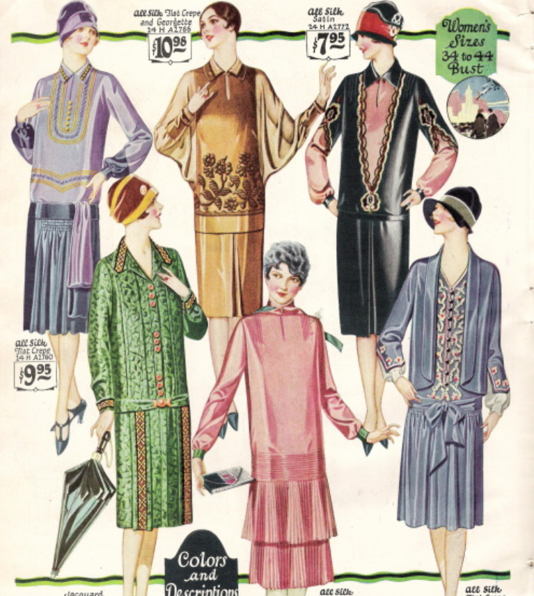 1927 год. Мода для полных и зрелых дам
