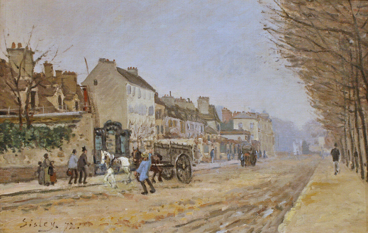 Альфред Сислей «Бульвар Элоизы, Аржантей», 1872 г.