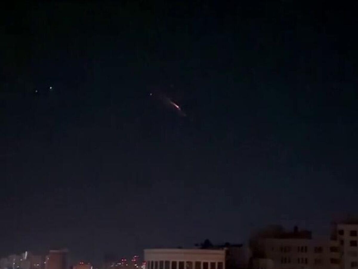    Падение метеора над Украиной© Соцсети