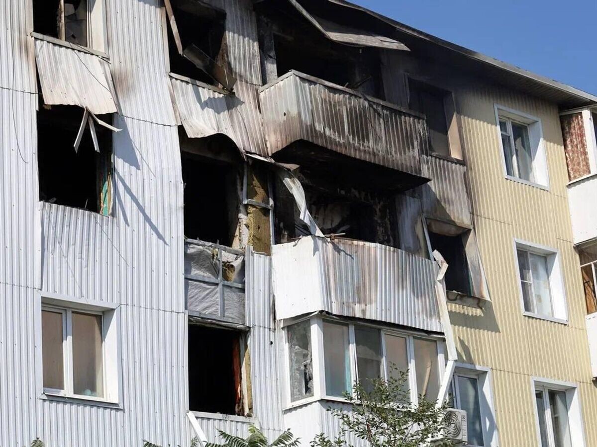    Последствия обстрела Шебекино© Фото : пресс-служба губернатора Белгородской области