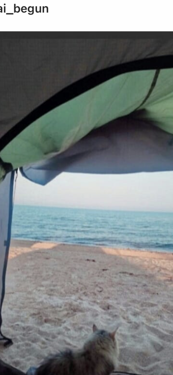 На косе на Азовском море - вокруг на километр никого