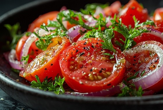    Как приготовить узбекский салат из помидоров