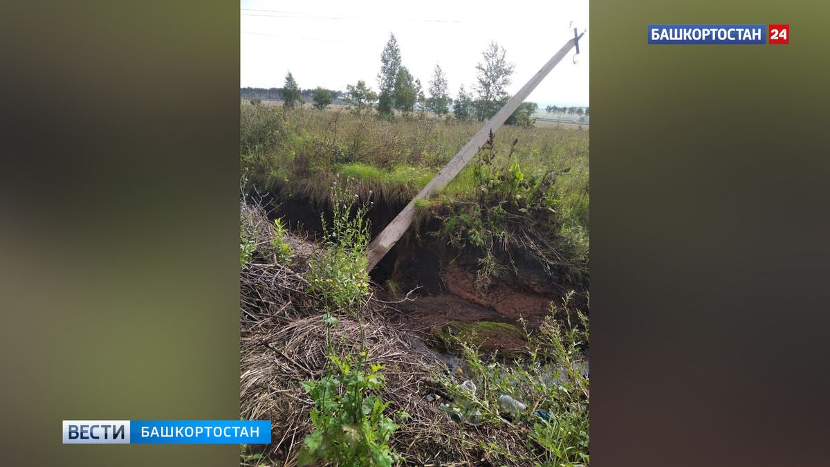    В Башкирии из-за проливных дождей жители СНТ остались без света