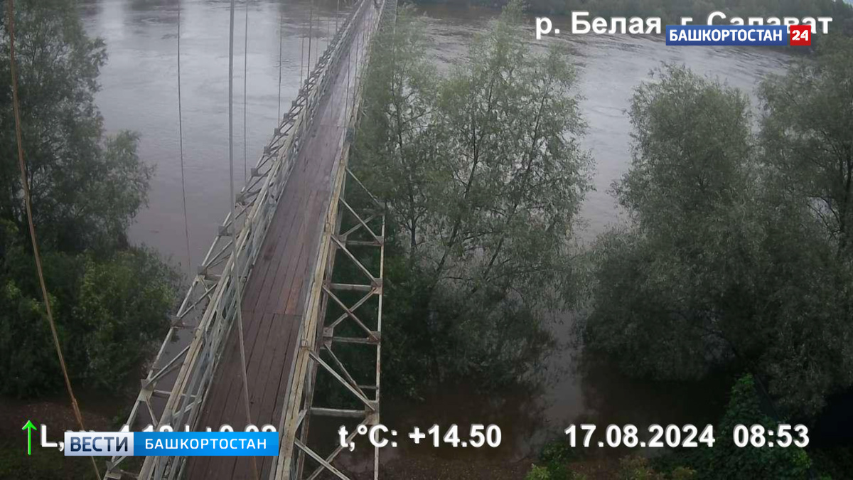    За сутки уровень воды в реке Белой в башкирском Салавате повысился на 43 сантиметра