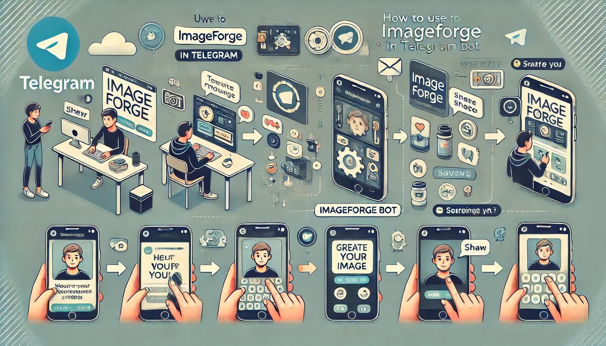 Создание персонализированных изображений с помощью ИИ бота в Телеграм ImageForge