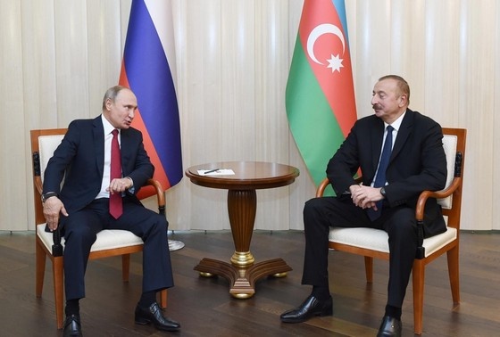    Владимир Путин и Ильхам Алиев