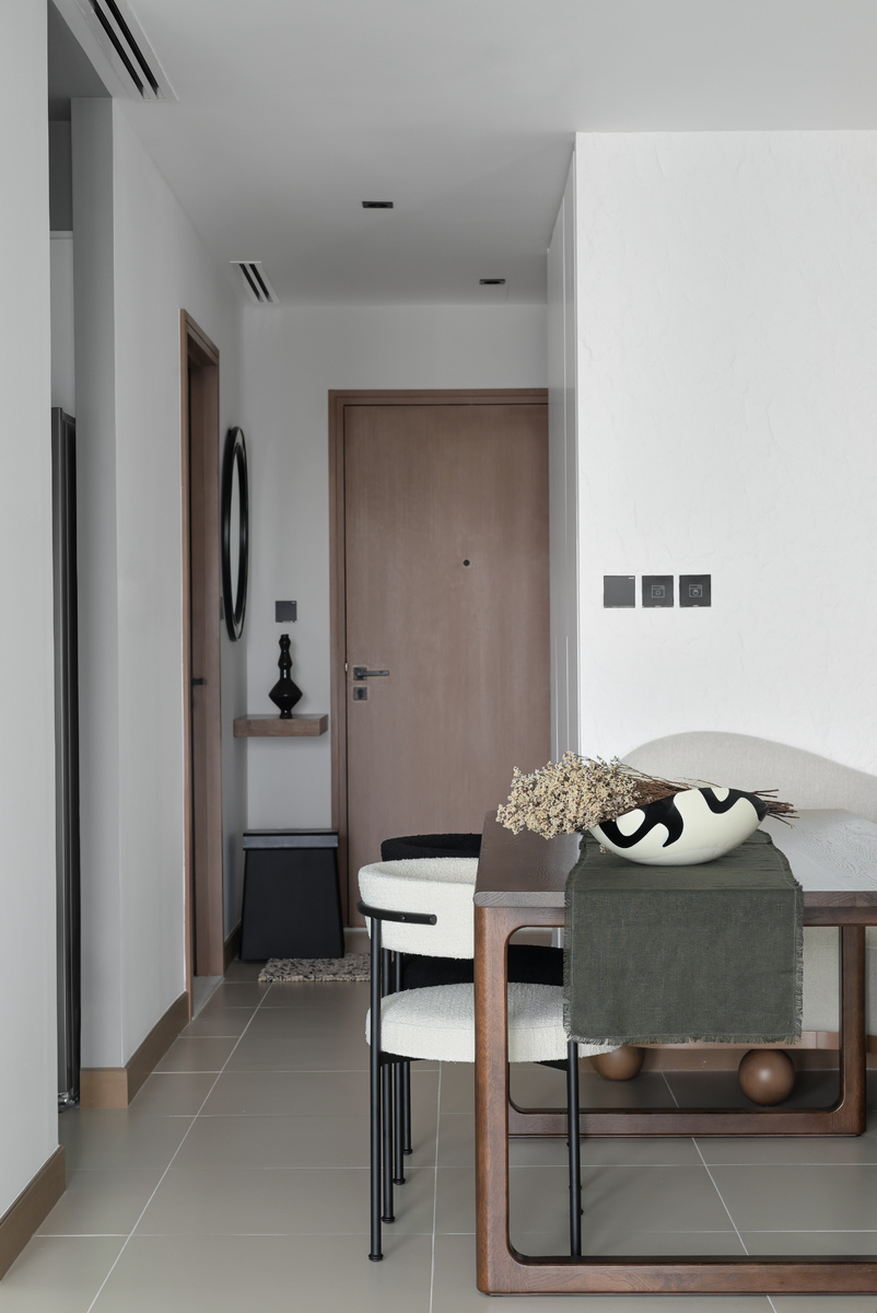 Зона столовой и кухня, проект «Vida»