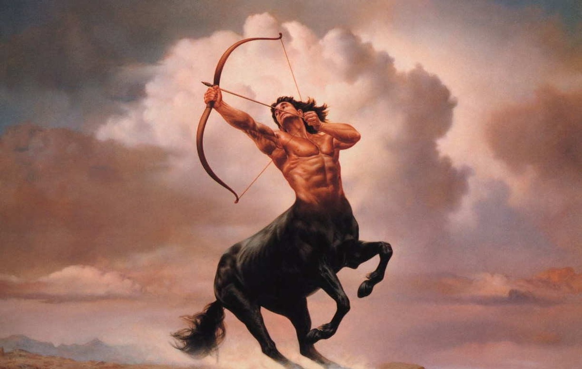 Кентавр Хирон из легенд Греческой мифологии 