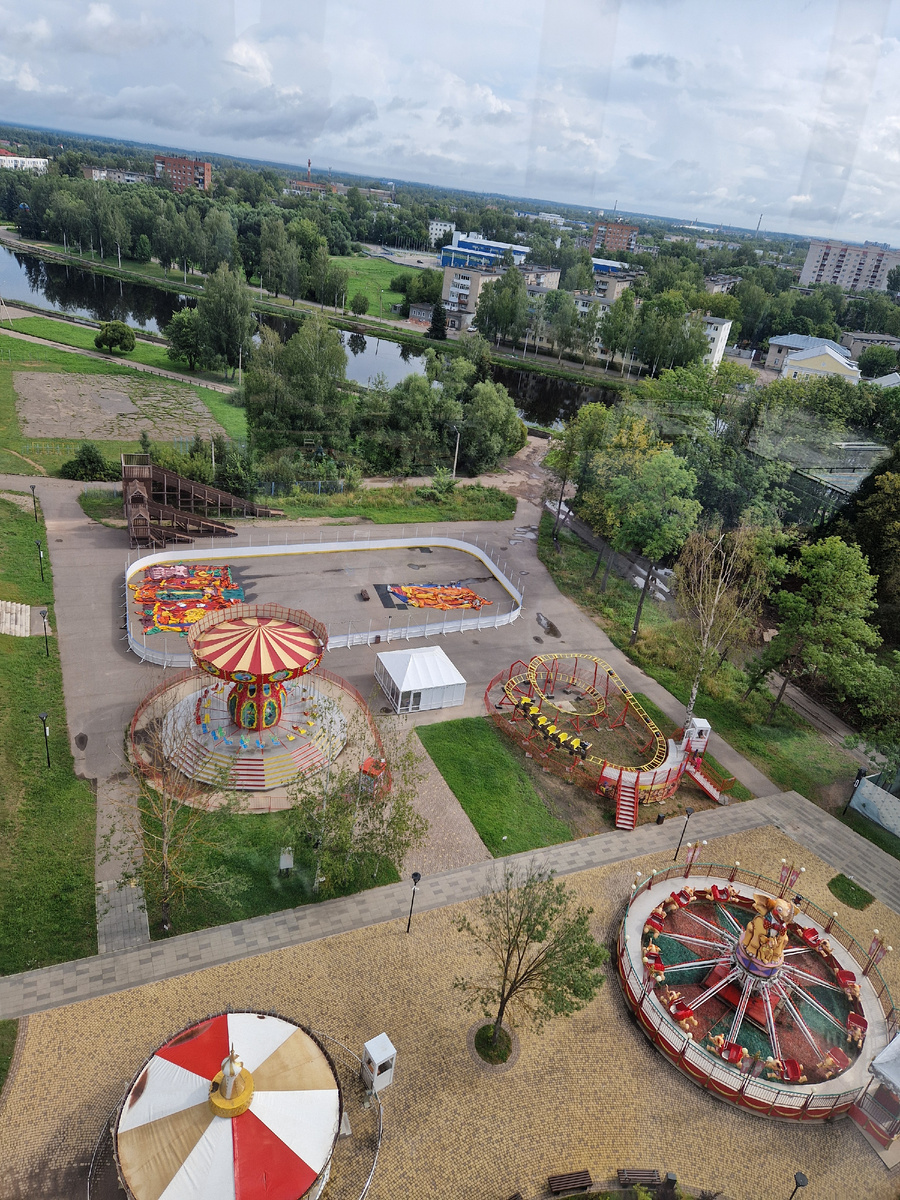Луки парк с высоты колеса обозрения