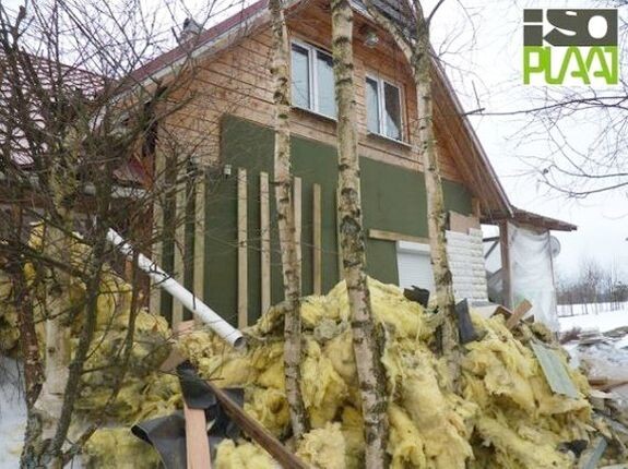 Минеральную вату приходится обдирать с фасада каждые несколько лет