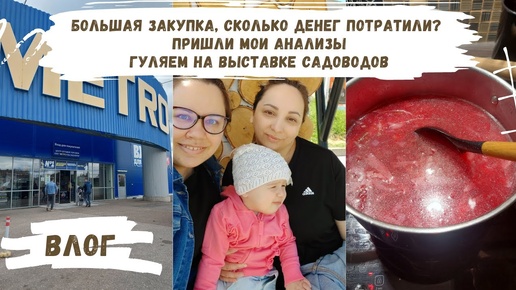 VLOG | большая закупка продуктов🥖 сколько денег потратили🤑 выставка садоводов🌻пришли анализы