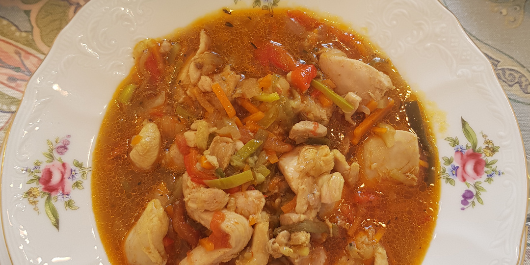 Рагу из курицы с овощами