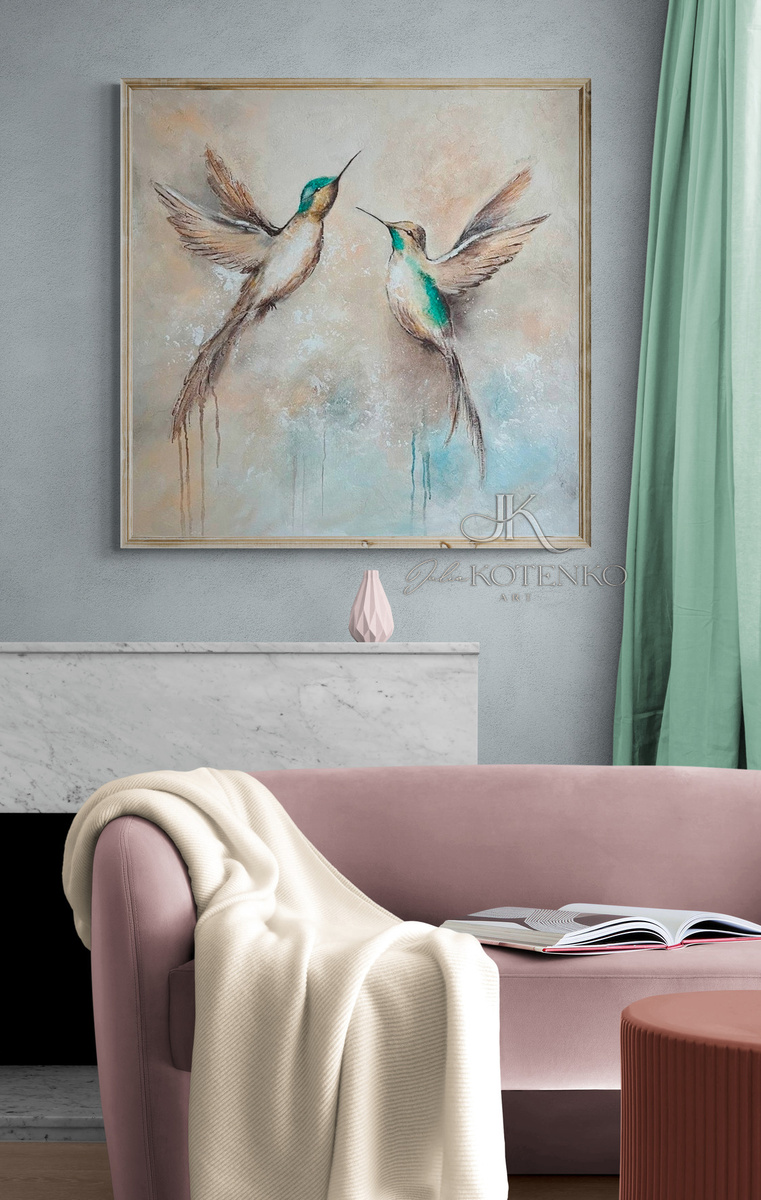 Интерьерная картина "Колибри" Юлии Котенко