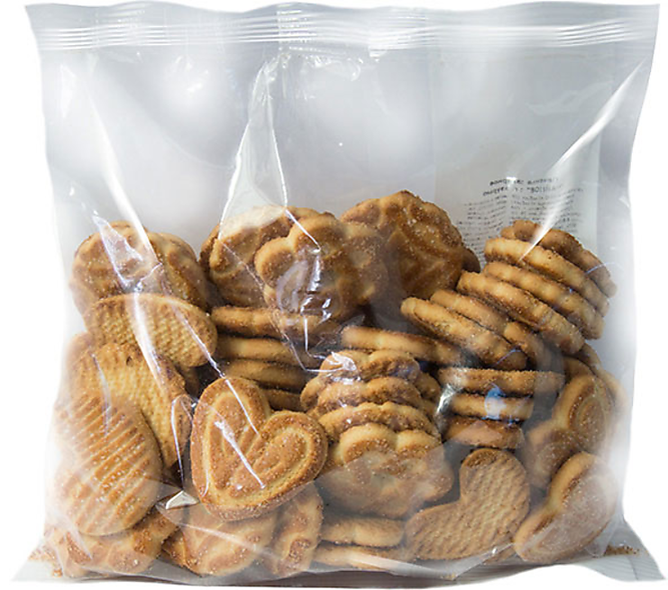 Вот такие упаковки, на обороте которых стоит штамп фабрики и вес, на кассе еще и взвешивают.