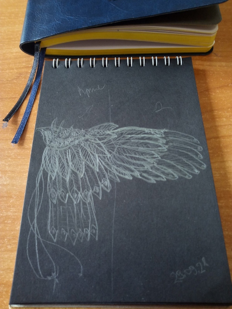 Эскиз Зелёных Крыльев Крила (Ориби Каммпир) © Copyright: Ориби Каммпирр