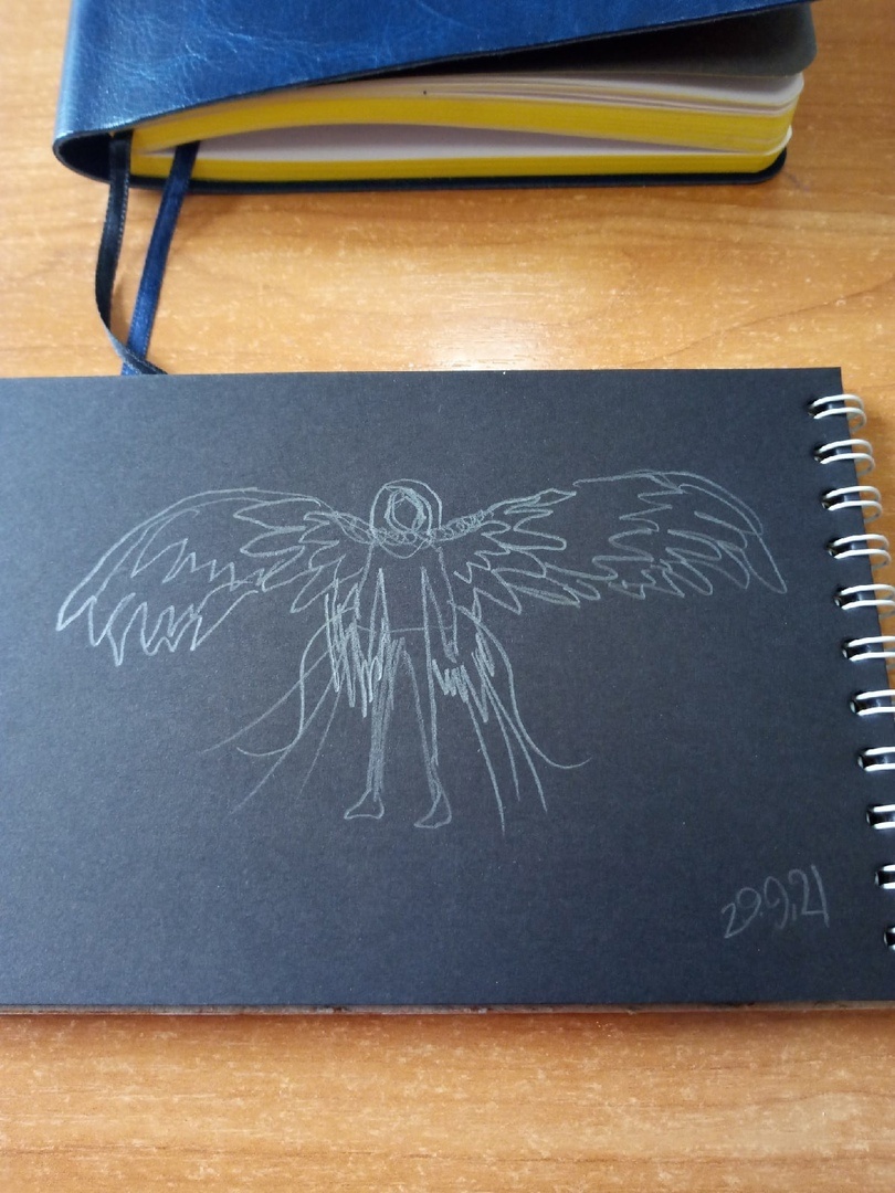 Эскиз Зелёных Крыльев Крила (Ориби Каммпир) © Copyright: Ориби Каммпирр 