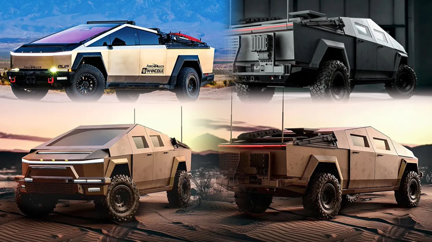 Tesla Cybertruck Armoured (C) Archimedes Defense