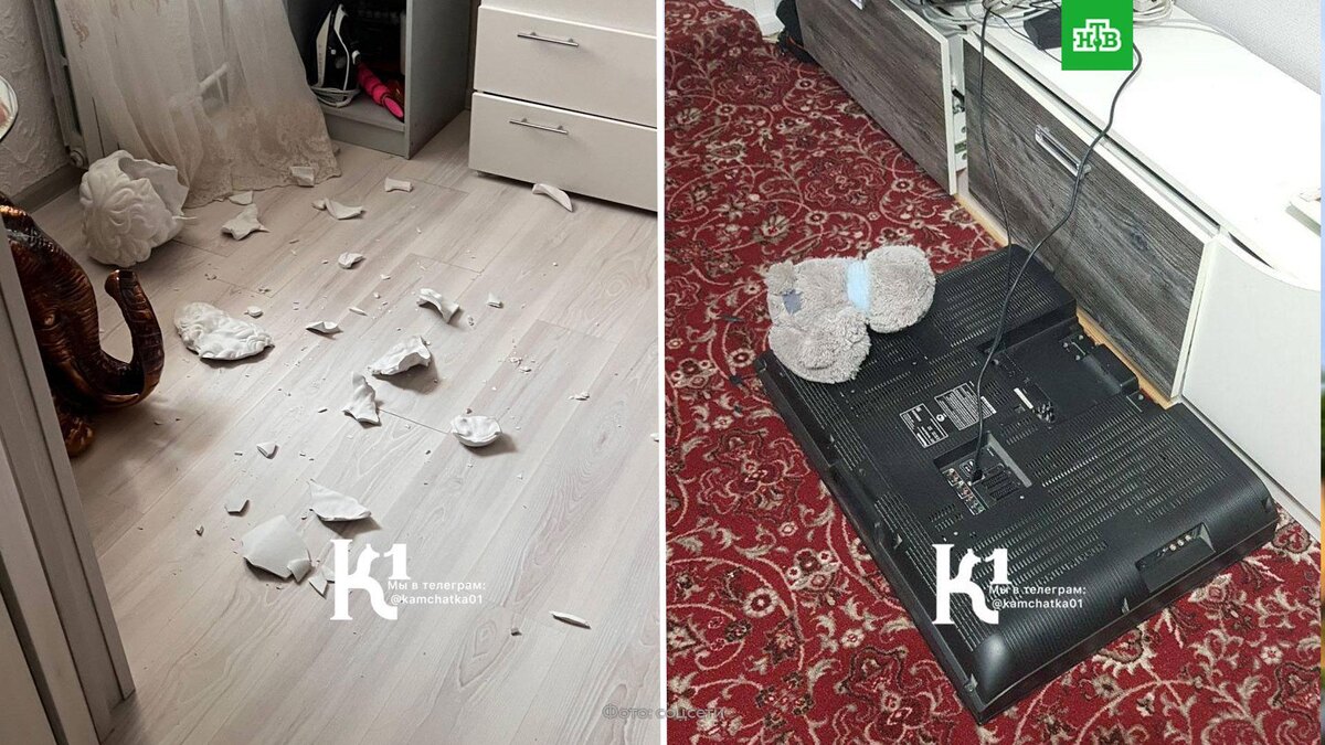    Жители Камчатки делятся кадрами последствий землетрясения
