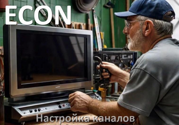 
Как на телевизоре ECON настроить цифровые каналы через приставку и антенну
