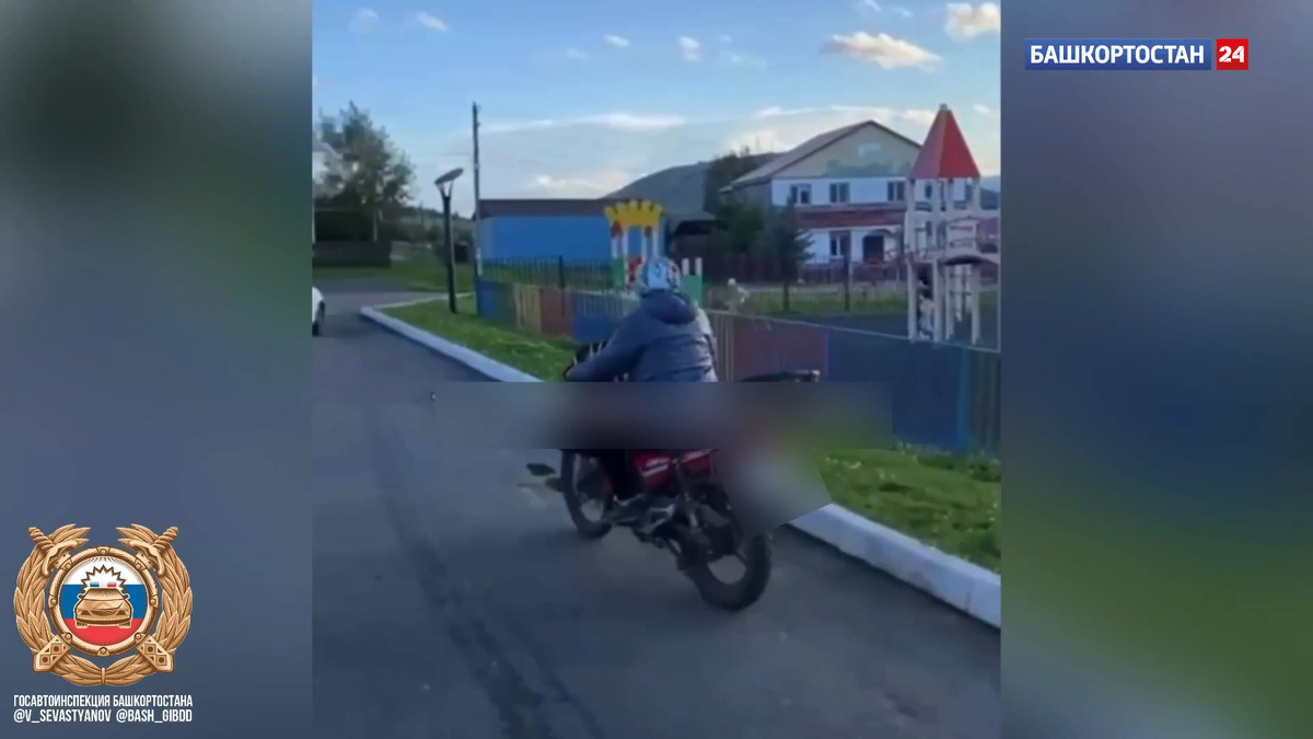    В Башкирии оштрафовали пенсионерку-мотоциклистку за езду без шлема