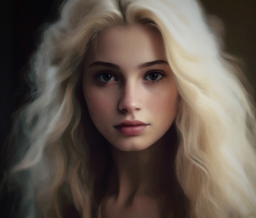 Каролина Риччи в юности (нейросеть)