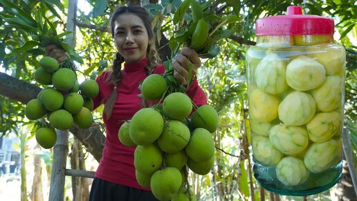 Свежий яблочный манго в деревне 🍏 | Деревенская жизнь