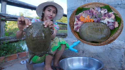 Рецепт приготовления черепахи в деревне 🐢 | Деревенская жизнь