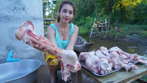 Суп с говяжьими ребрышками: рецепт из моей родной деревни 🍖 | Деревенская жизнь