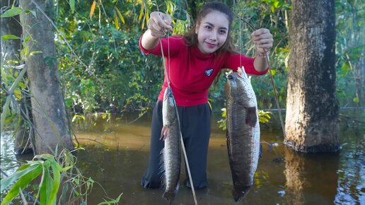 Находим и готовим рыбу в деревне 🎣 | Деревенская жизнь