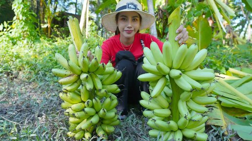 Свежие бананы в деревне и рецепты десертов 🍌 | Деревенская жизнь