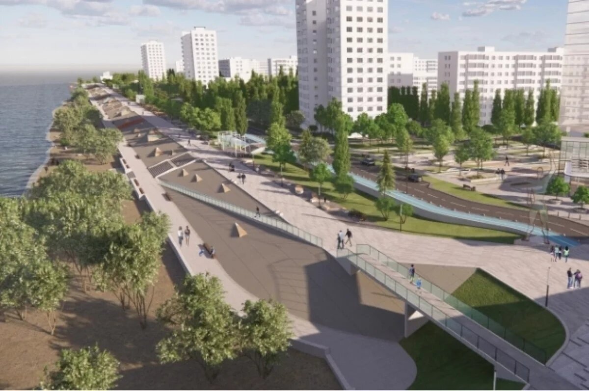    Для строительства самой длинной набережной Евразии в Омске готовят проект