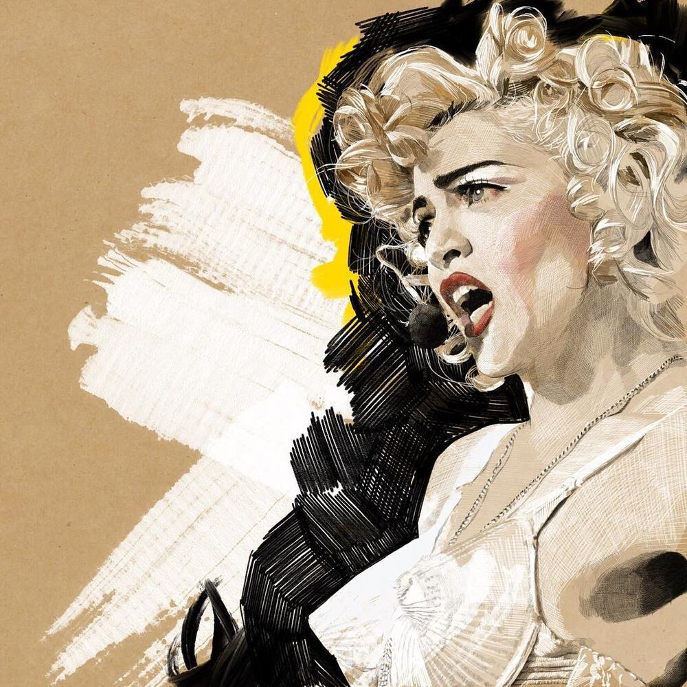 Работа художника Тито Мерелло Вилар / Tito Merello Vilar / Digital Art / МАДОННА / Madonna’