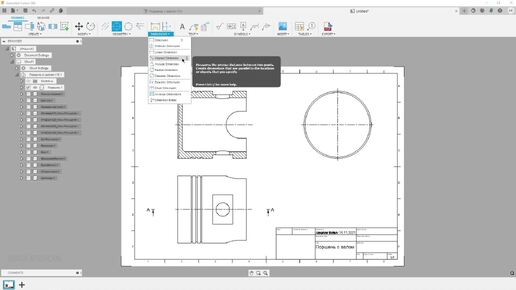 Fusion360 для новичков. Урок 9. Создание чертежей