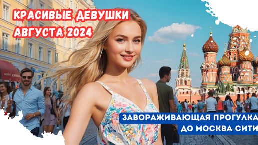 Красивые девушки августа 2024: Завораживающая прогулка до Москва-Сити