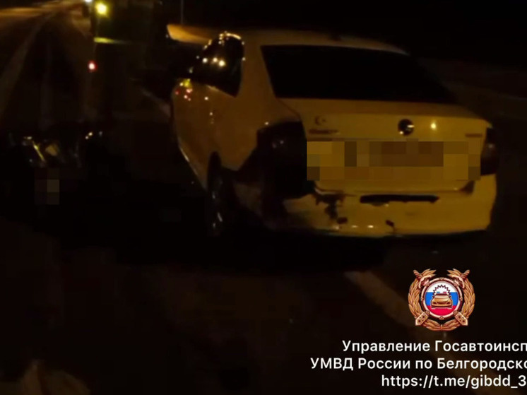     В Белгородской области столкнулись мотоцикл и авто, фото: скриншот видео со страницы t.me/gibdd_31