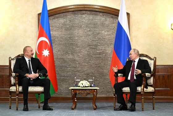    Ильхам Алиев и Владимир Путин