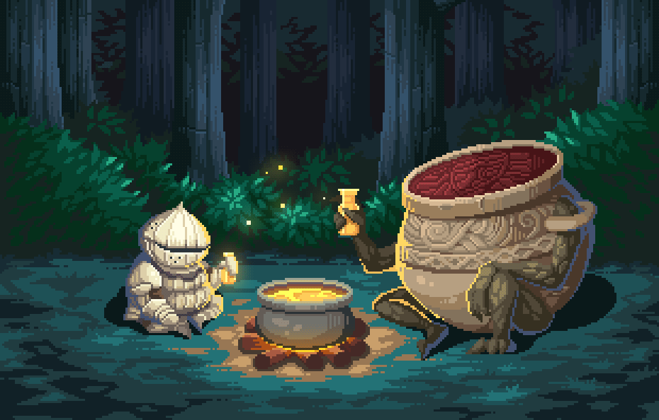 Выпьем же немного эстуса за всех погибших в попытках пройти наши игры