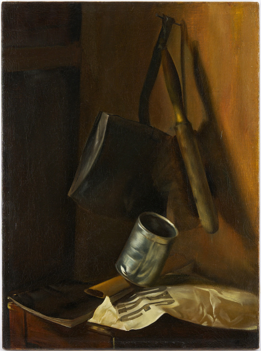 Василий Шухаев, «Щетка, совок и газета». 1917.