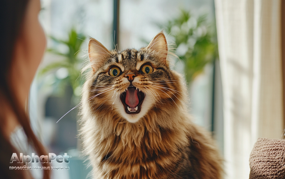 Отчаянное мяуканье / Изображение: AlphaPet