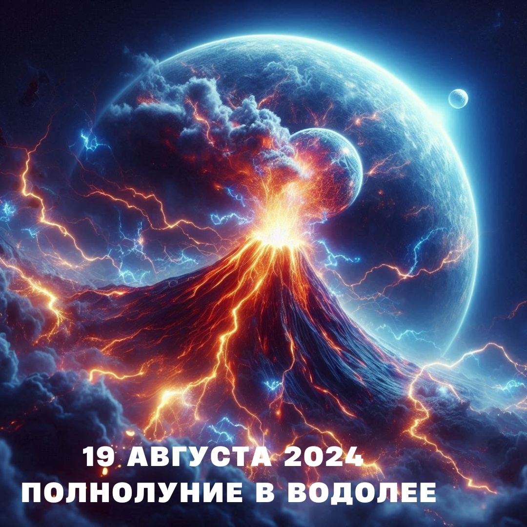 19.08.2024 ПОЛНОЛУНИЕ В ВОДОЛЕЕ. Астролог Екатерина Юдина 