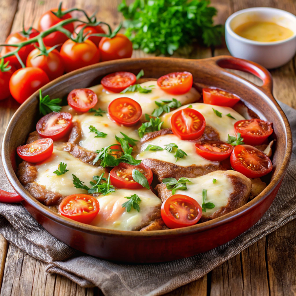 Мясо по-французски с помидорами и сыром: оригинальный рецепт