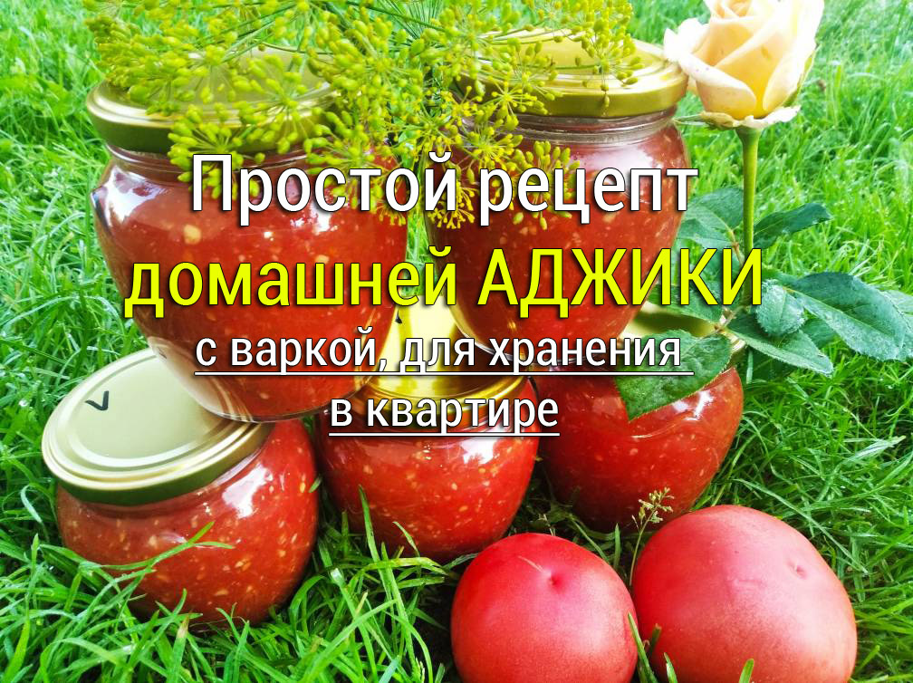 Домашняя аджика с варкой