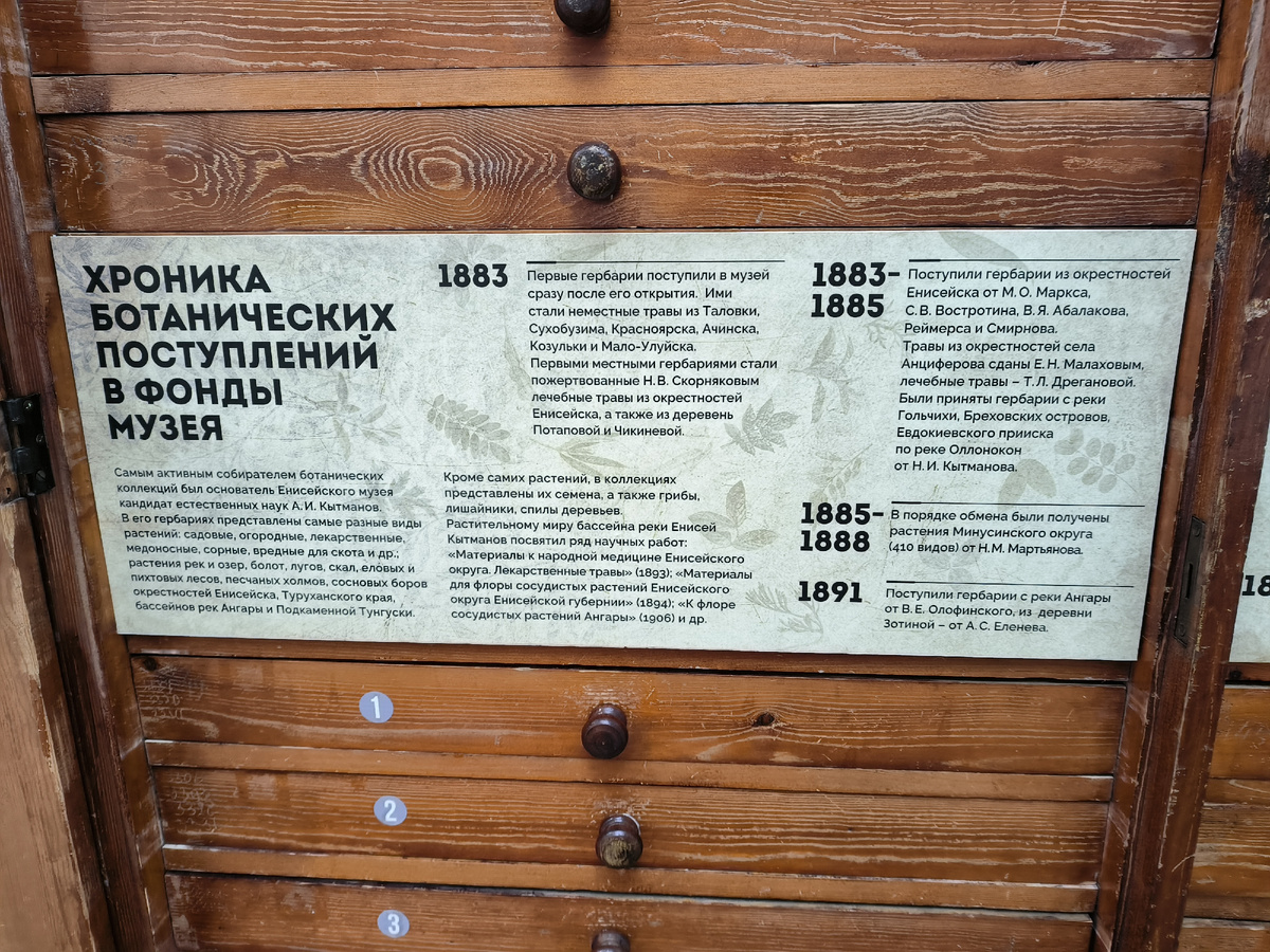 История пополнения гербарной коллекции