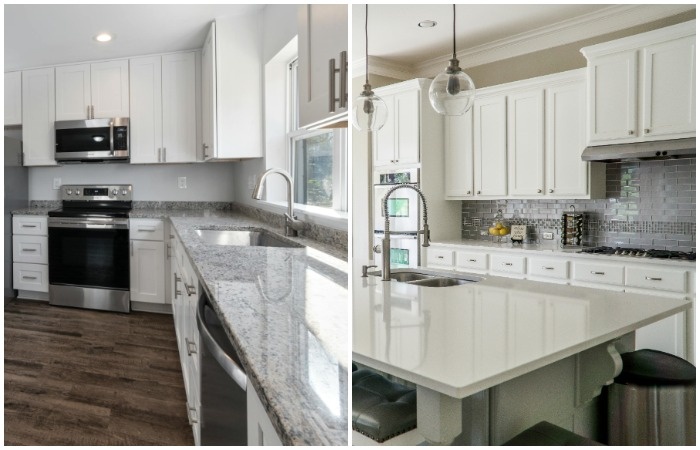 Рамочные фасады используют для оформления кухонь в стилях классика, сканди и неоклассика