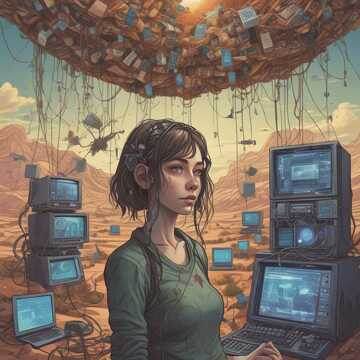 ИИ-иллюстрация к одной из моих песен