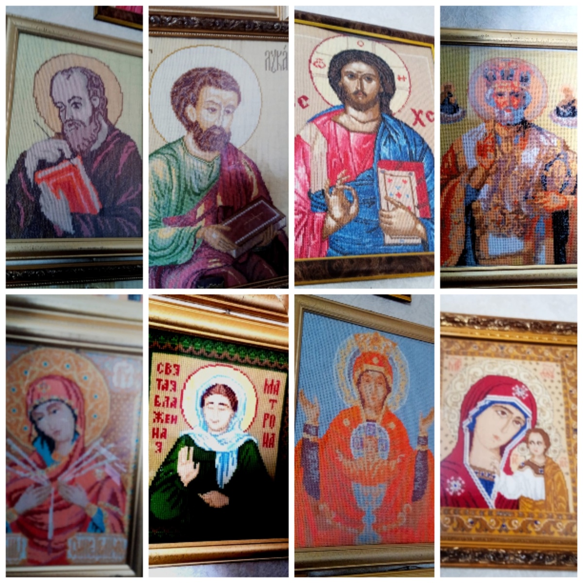  Вышивок много . Я создала из фото коллаж из фото.