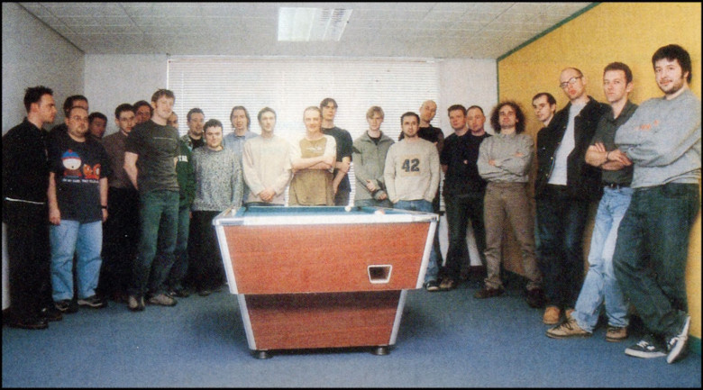 Команда разработчиков GTA 3, фотография 2000 или 2001 года.