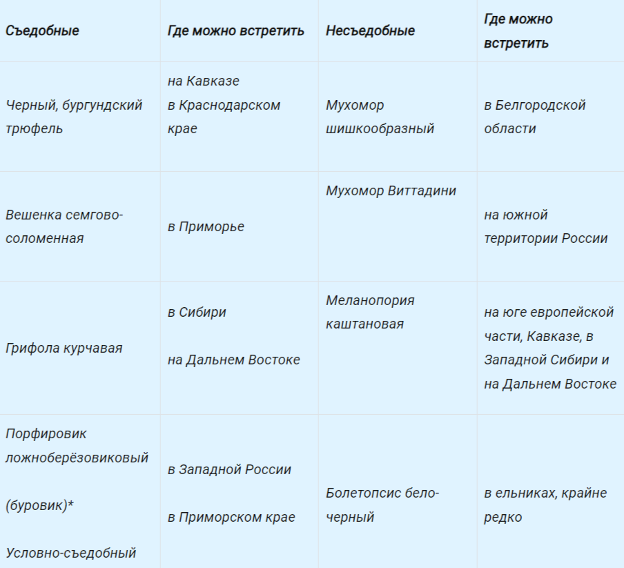 Какие грибы из Красной книги нельзя собирать